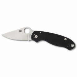 Spyderco Para 3 G10 Black Plainedge