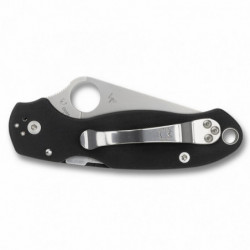 Spyderco Para 3 G10 Black Plainedge