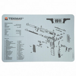 TekMat Pistol Double Stack Mat 1911 Black/Gray