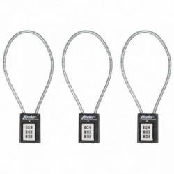 FSDC 14" COMBO CABLE LOCK CA&MA 3PK