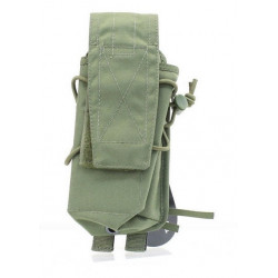 2 x AK Magazine Pouch with Velcro cover. by Splav. Green/Olive.