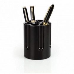 Revolver Cylinder Pen Holder Black