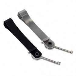 Tactical I.D. Holder W/ Cuff Key Silver