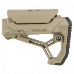 Fab Defense AR-15 Stock w/Cheek Rest Tan