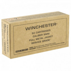 WIN SERVICE GRADE 9MM 115GR 50/500