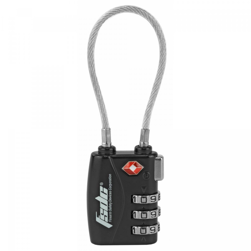 FSDC 3-DIAL TSA COMBO CABLE LOCK