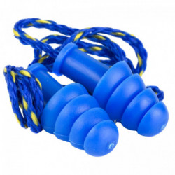 Walker's/1Pk Ear Plug/Coarded/Blue