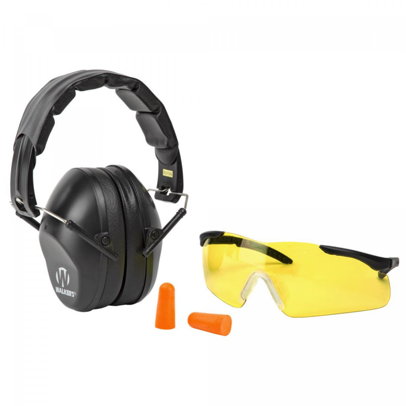 Walker's PRO Folding Earmuff/Eye Combo