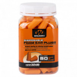 Walker's/Foam Ear Plugs 50Pk Per Jar Orange