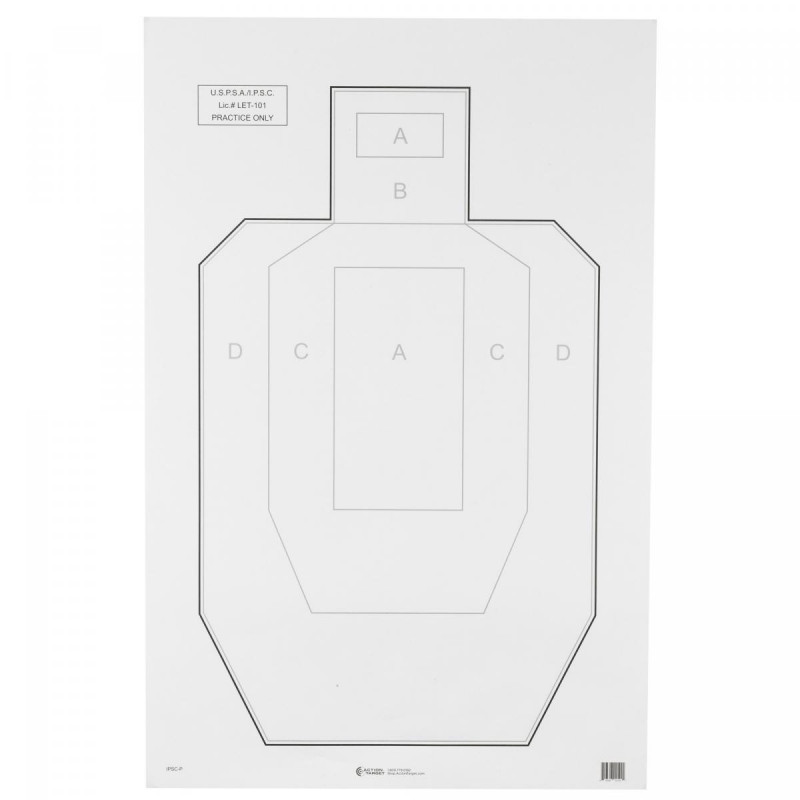 Action Targets IPSC/USPSA Paper 100Pk