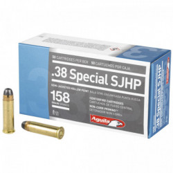 Aguila Ammunition Pistol 38 Special 158Gr Semi Jacketed HP 50/500