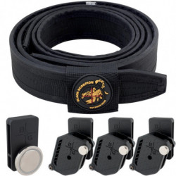 Competition Rig Heavy Duty Belt w/Magnetic Mag Pouch w/3 Double Stack Mag Pouches