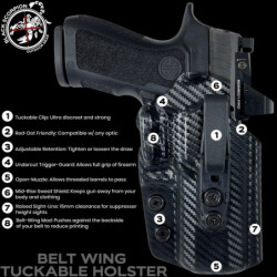 Black Scorpion SIG P365 w/LIMA365 Belt Wing Tuckable Holster