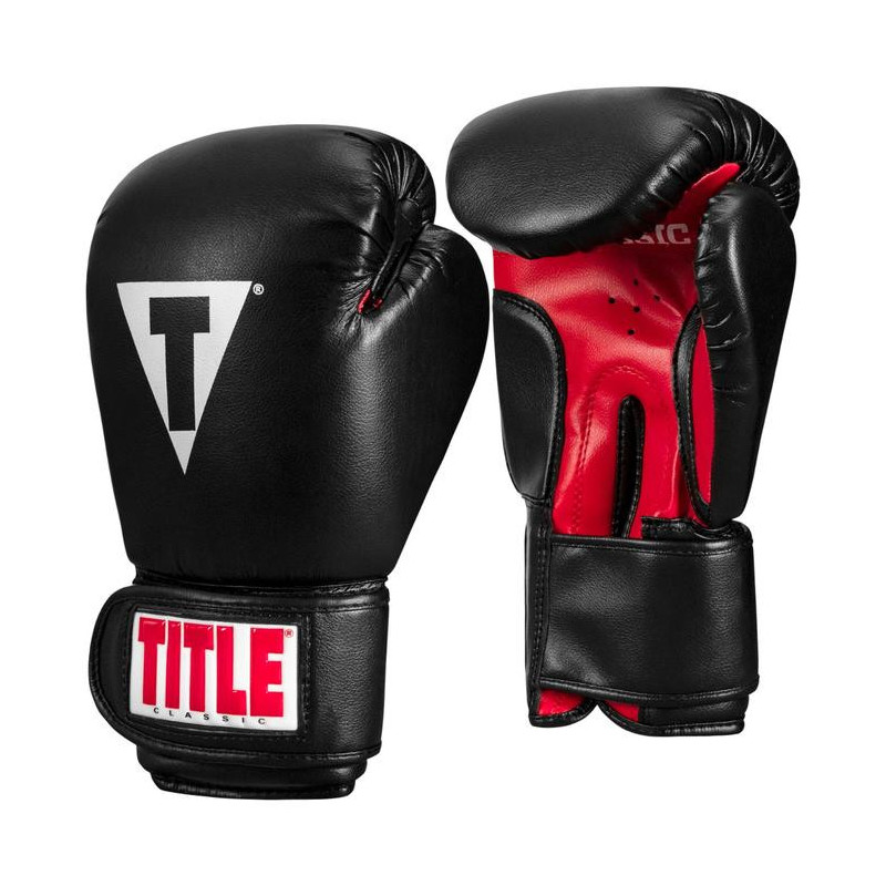 Title Classic Boxing Gloves Black/Red