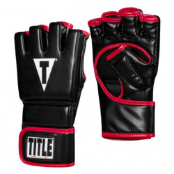 Title MMA Perform Hybrid Sparring Gloves 2.0 Black/Red