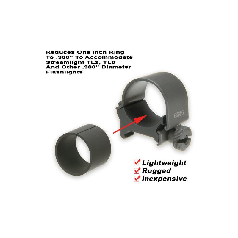 .900" Flashlight Mounting Ring Reducer