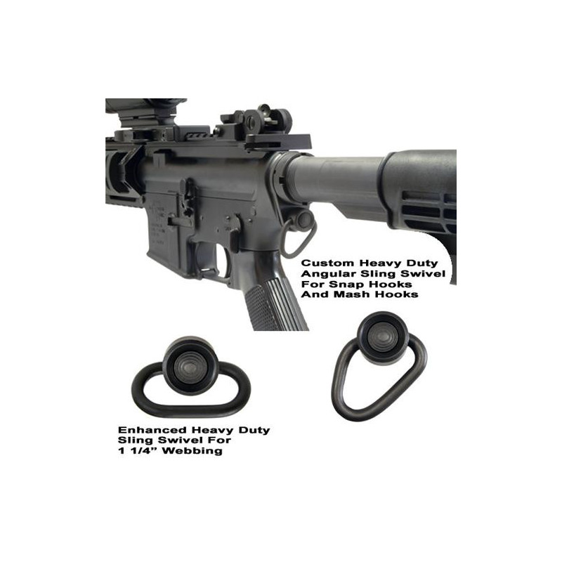 GG&G AR-15 QD Receiver End Plate With Enhanced QD Sling Swivel