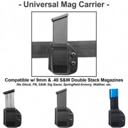 Black Scorpion Universal OWB Double Stack Magazine Carrier 9mm/40S&W 