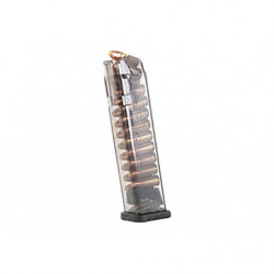 ETS Magazine for Glock 17/18/19/19X/26/34/45 9mm Clear