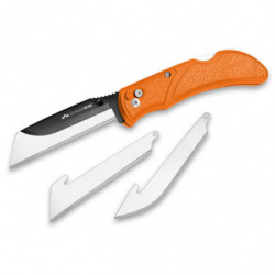 Outdoor Edge Razorwork Folding Knife Plain Edge 3" Blades 3Pk
