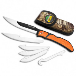 Outdoor Edge Razorwork Folding Knife Plain Edge 6 Blade Set