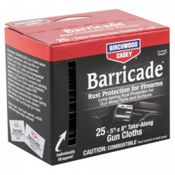 Birchwood Casey Barricade Take Alongs 25 Wipes