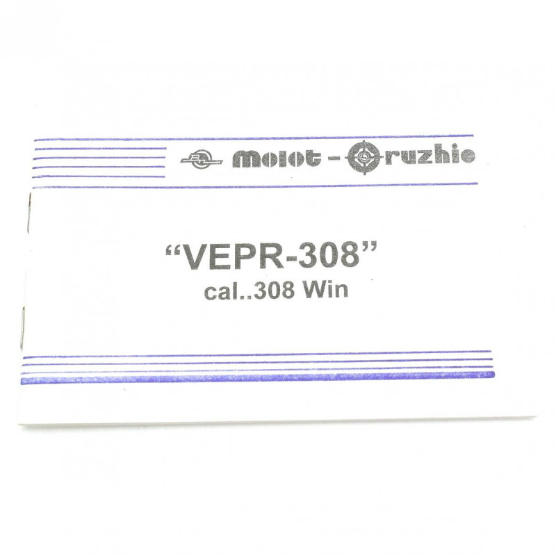 Manual Booklet for Vepr .308 Win Molot-Oruzhie