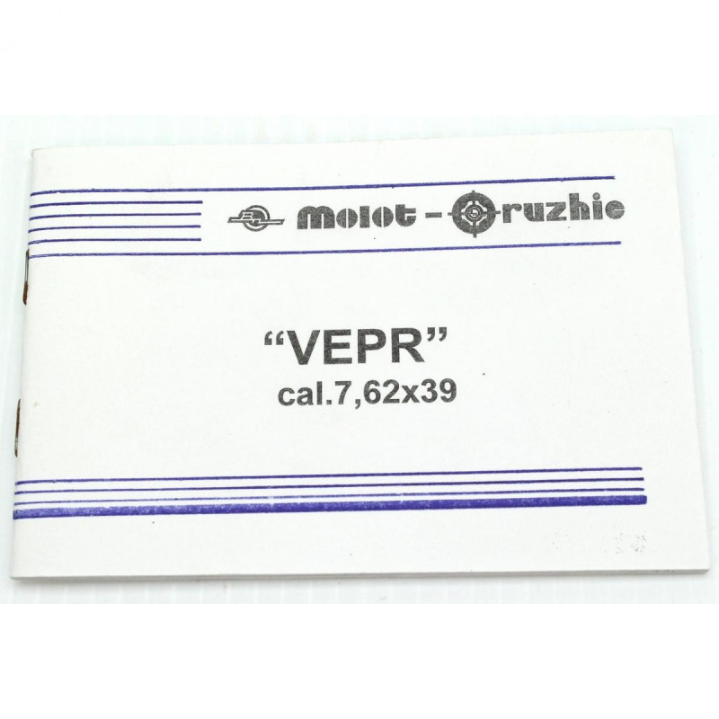 Manual Booklet for Vepr 7.62x39mm Molot-Oruzhie