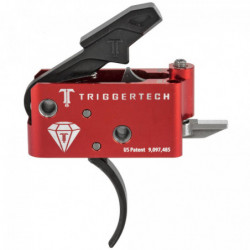 TriggerTech Diamond AR-15 PVD Black Curved Trigger 1.5-4.0LB Pull Weight