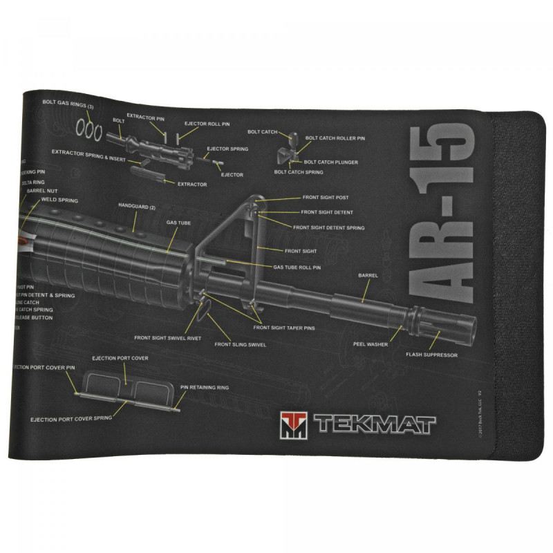 TekMat Cut Away Rifle Mat AR-15 Black Tube