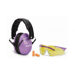 Walker's Women Combo Kit: Earmuff Purple w/Glasses