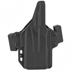 Raven Perun LC OWB Holster for Glock 19/19X/23 w/XC1 A/B Ambi Black