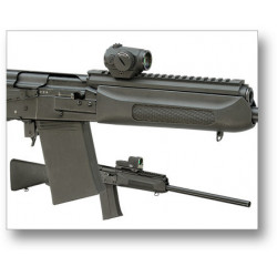 UltiMAK Forward Optic Mount for Saiga 12 & 20 Shotguns. Fits adjustable sight rib models only.