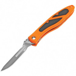 Havalon Piranta Edge Folding Knife 2.75" Black/Orange