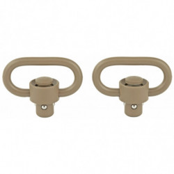 GrovTec Heavy Duty Push Button Swivels FDE