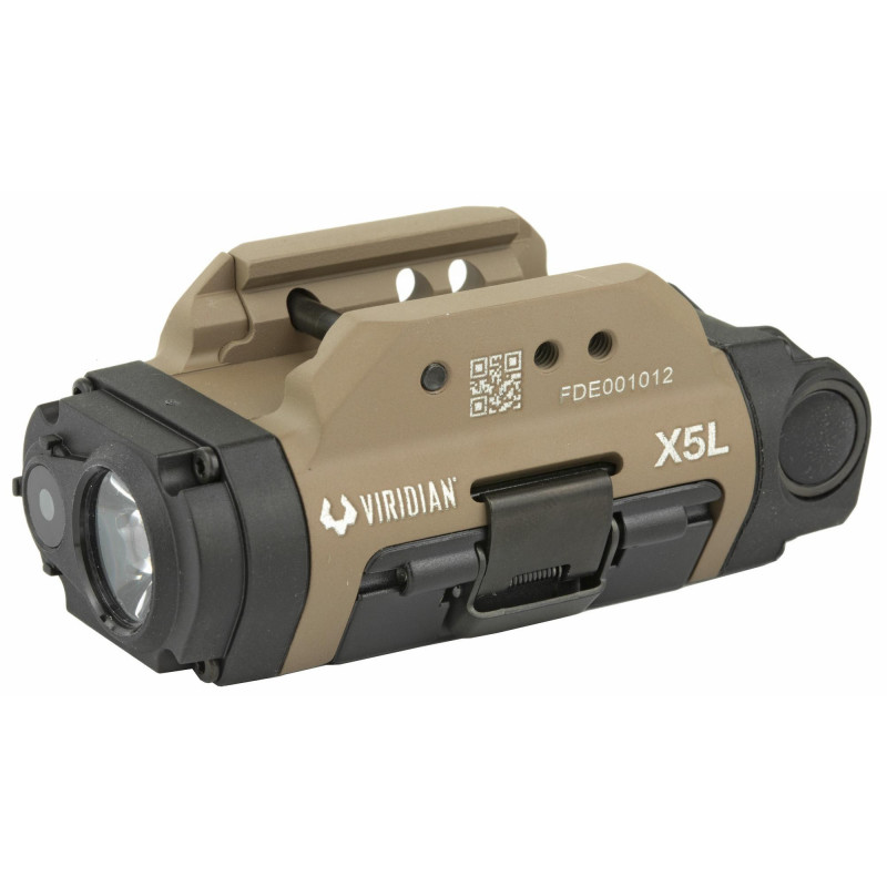 Viridian X5L Gen3 Universal Green Laser w/Tactical Light FDE