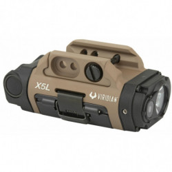 Viridian X5L Gen3 Universal Green Laser w/Tactical Light FDE