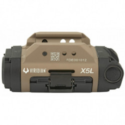 Viridian X5L Gen3 Universal Green Laser w/Tactical Light FDE