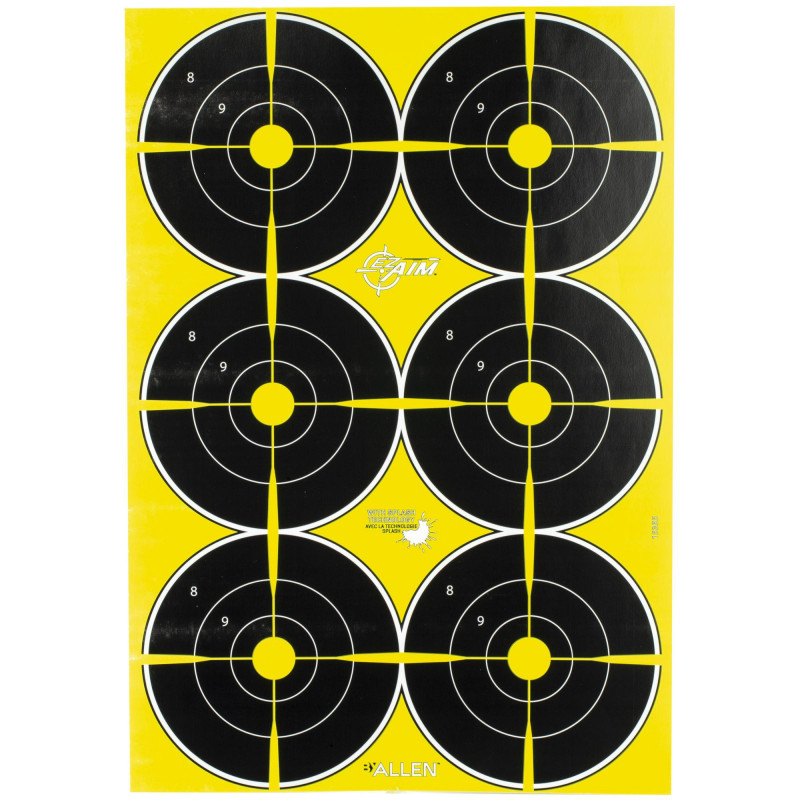 Allen EZ AIM Non-Adhesive Splash 12"X18" Bullseye 8Pk