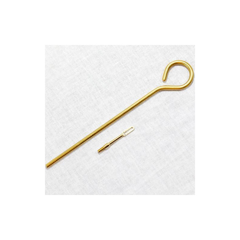 Dewey 6-LB Brass Rod-One piece/brass patch loop