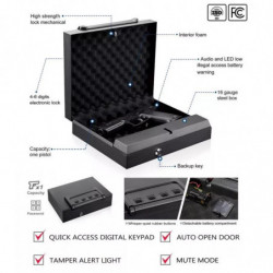 CED Edge Drawer Safe w/Key Lock & 4-Digit Access Entry