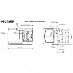 Holosun HE509-RD Enclosed Solar Powered Red Dot Sight w/ 507C Mounting Plate - ACSS Vulcan Reticle