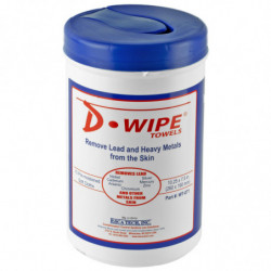D-Lead Wipe 8"X6" Towel 325 Towels/Case of 2 Tubs