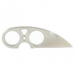 SOG Snarl Fixed Blade Knife Silver 2.3"