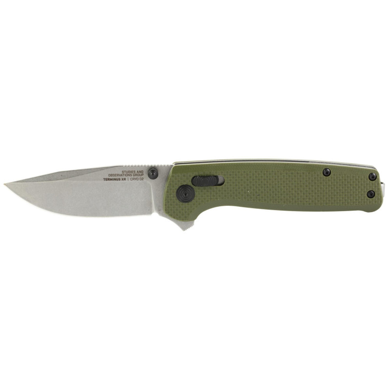 SOG Terminus XR Straight Clip Point G10 Olive Drab 2.95"