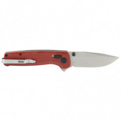 SOG Terminus XR G10 Crimson Handle Straight Clip Point 2.95"