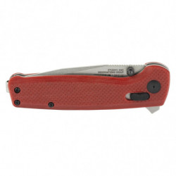 SOG Terminus XR G10 Crimson Handle Straight Clip Point 2.95"