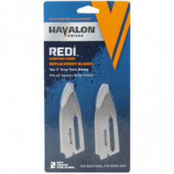 Havalon Redi Replacement Plain Blades Stainless Steel 2Pk