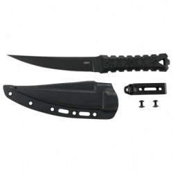 Columbia River Knife & Tool HZ6 Black 6.50" Blade Plain Edge Black,Handle