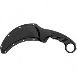 Cold Steel Steel Tiger Karambit 4.75" Silver Blade Plain Edge Black Hande